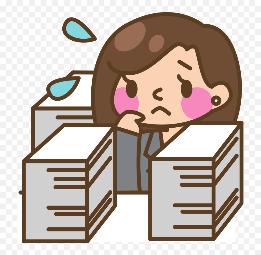 Openclipart - Clipping Culture Document Emoji,Stress Clipart