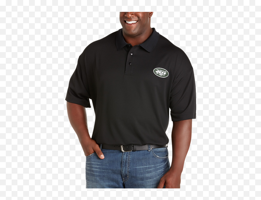 Nfl New York Jets Polo Shirt - Menu0027s Big U0026 Tall Menu0027s Short Sleeve Emoji,New York Jets Logo
