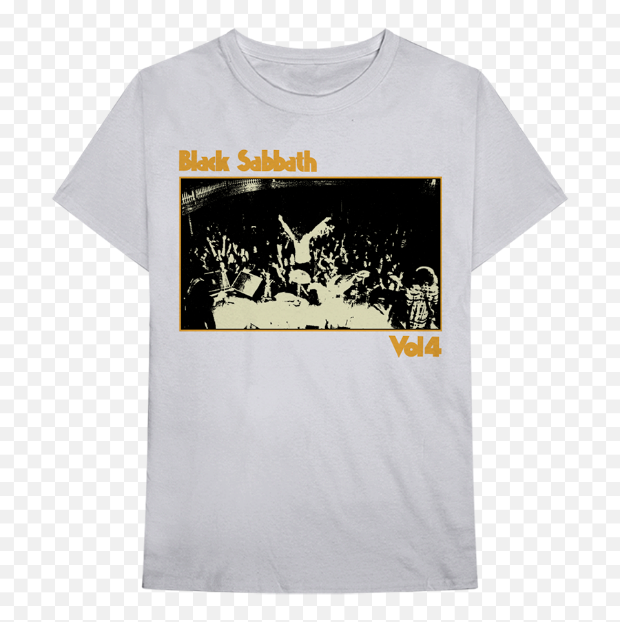 Vol 4 Live Photo White T - Shirt Emoji,Black Sabbath Logo Png