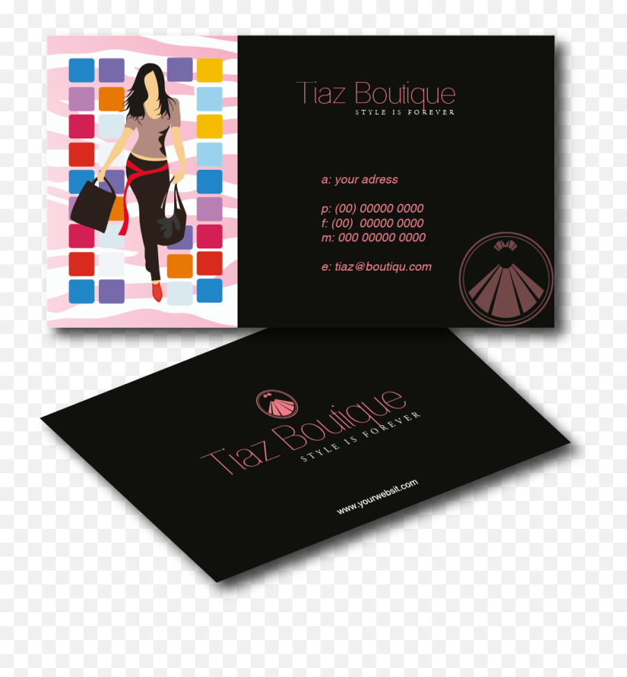 Boutique Business Card Design For Tiaz Boutique By Rk Emoji,Logo And Business Card Design