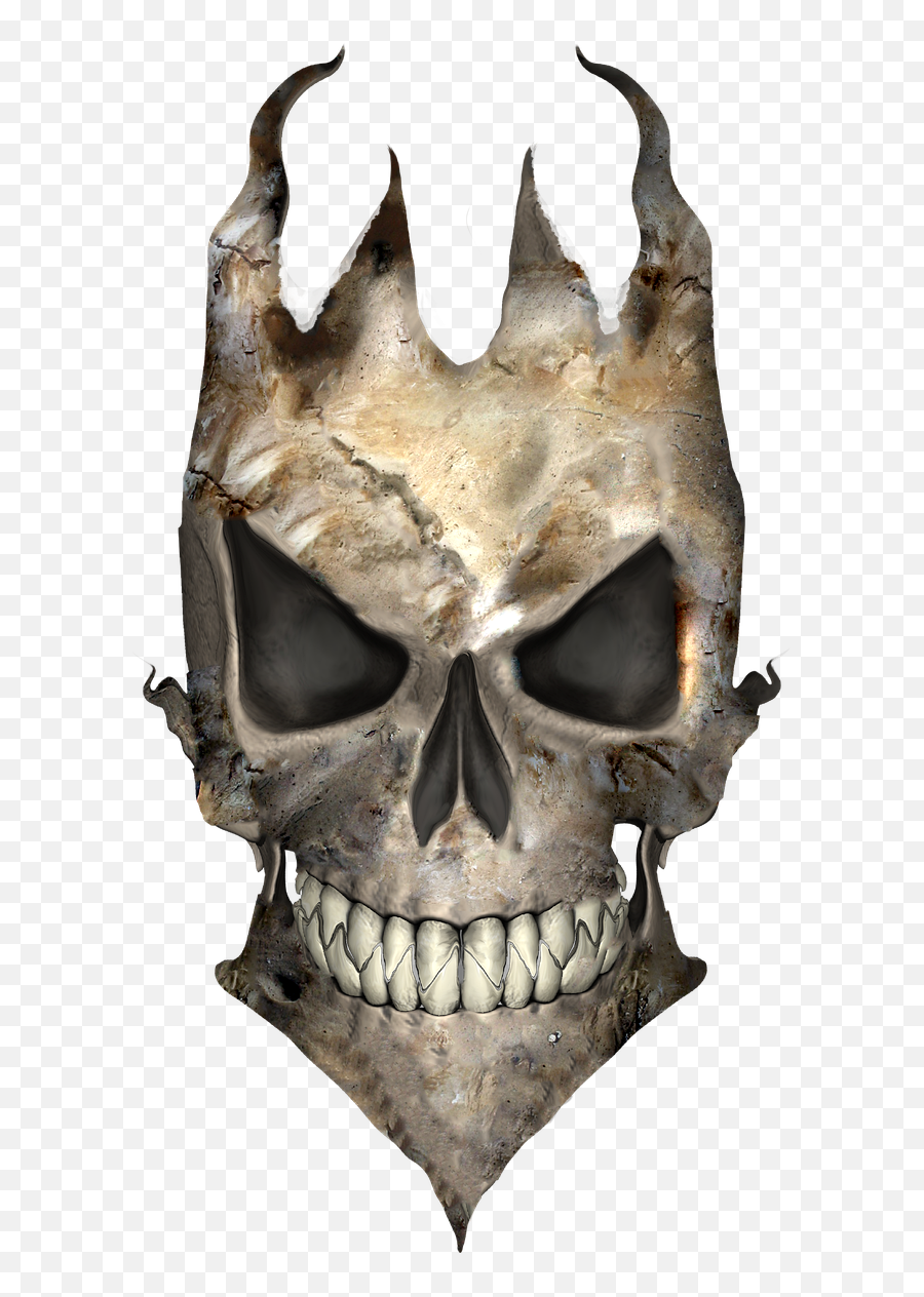 Skull Biker Horns - Free Image On Pixabay Emoji,Skull Mask Png