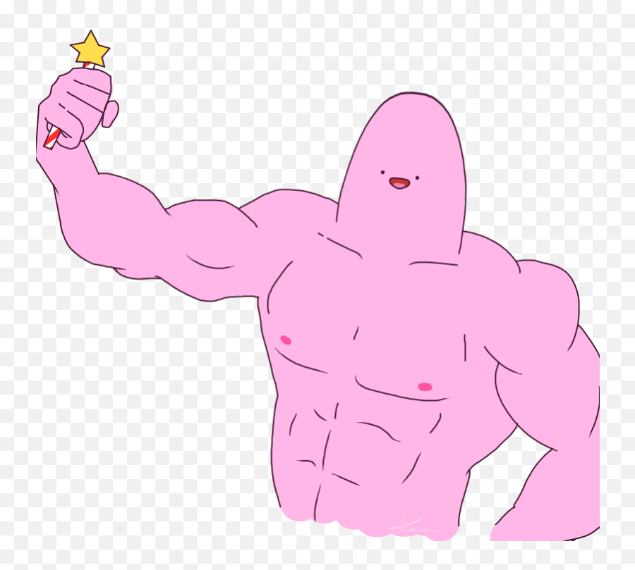 Ditzyflama I Made You A Present Kirb Know Your Meme Emoji,Muscle Man Clipart