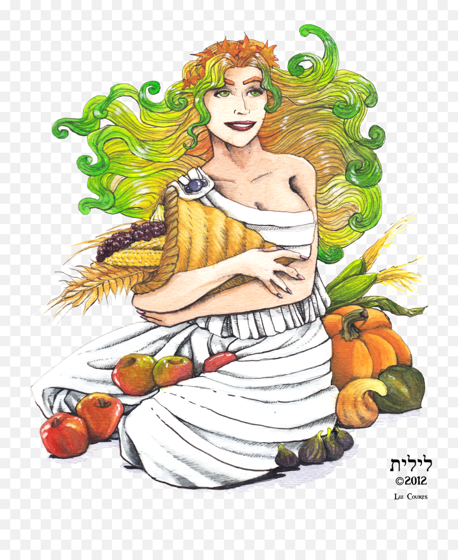 Harvest Goddess - Illustration Clipart Full Size Clipart Portable Network Graphics Emoji,Harvest Clipart