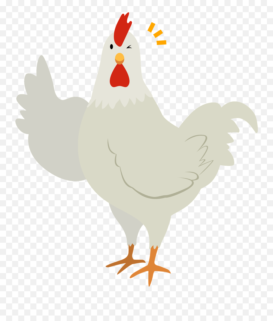 Chicken Clipart Free Download Transparent Png Creazilla - Comb Emoji,Chicken Clipart Black And White