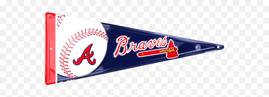 Atlanta Braves Pennant Transparent Png - Stickpng Braves Pennant Png Emoji,Atlanta Braves Logo