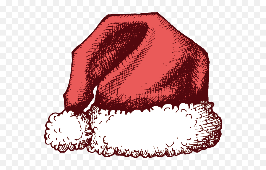 Santa Claus Christmas Hat - Vector Handpainted Christmas Painted Santa Hat Emoji,Santa Hat Clipart