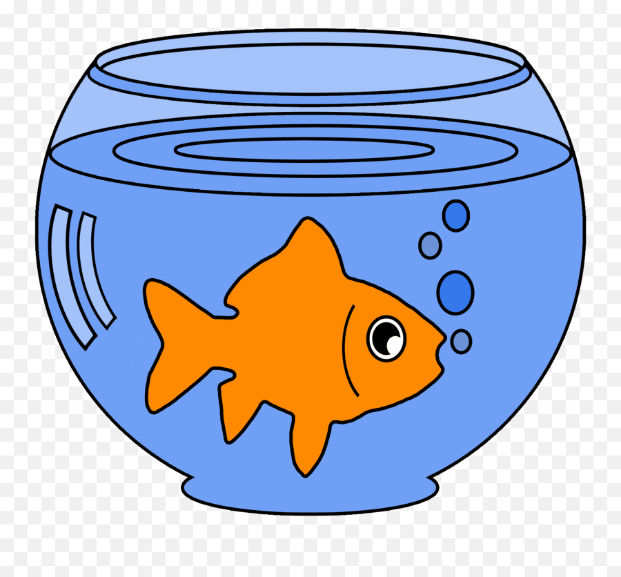 Fishbowl Clipart Goldfish Bowl Picture - Fish In Bowl Clipart Png Emoji,Fish Bowl Clipart