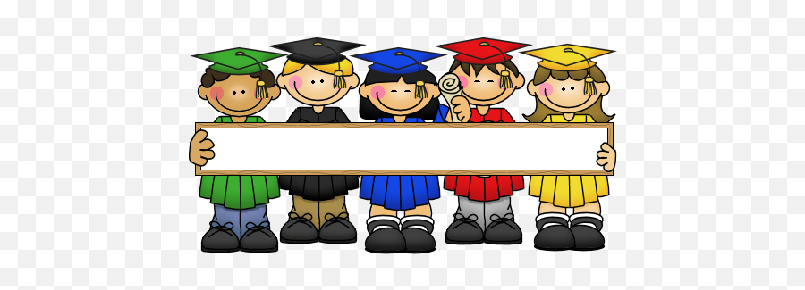 Library Of Preschool Celebration Image - Dibujos De Niños Graduado Emoji,Preschool Clipart