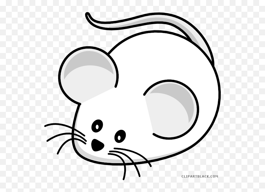 White Mouse Clipart - White Mouse Clipart Png Emoji,Mouse Clipart Black And White