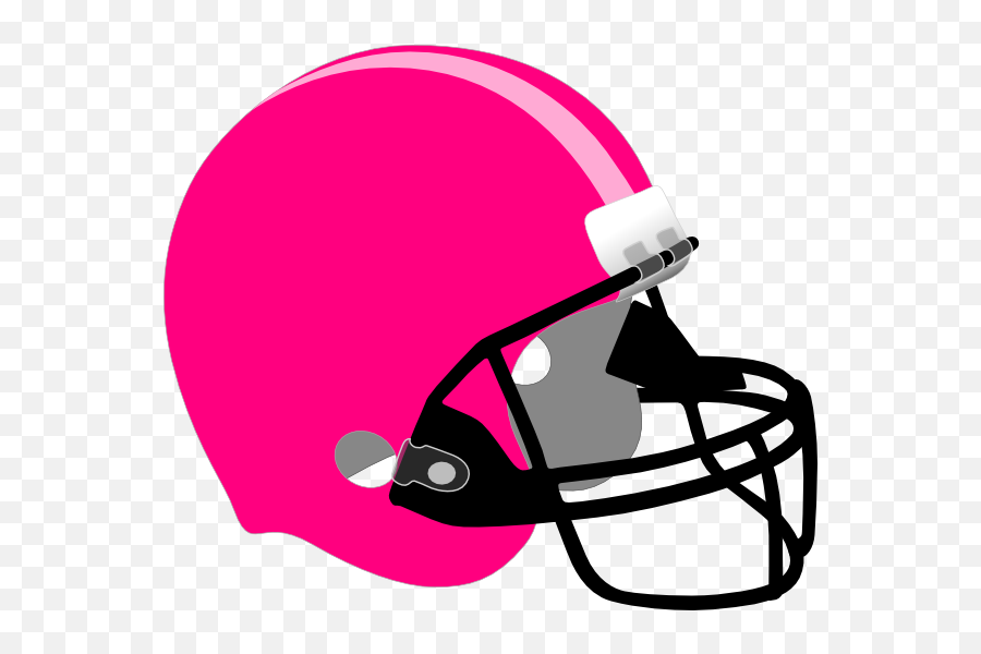 Pinklight Pink Helmet Clip Art At Clker - Black Football Football Helmet Clipart Transparent Emoji,Football Helmet Clipart