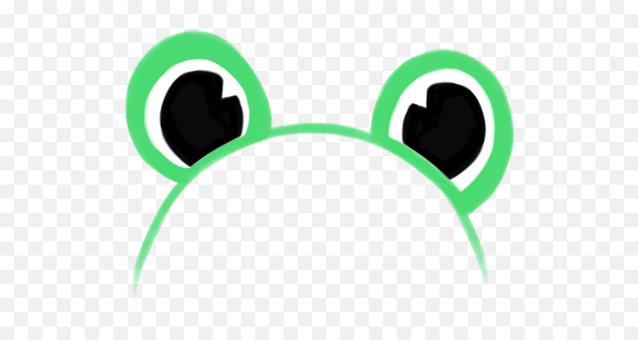 Frog Headband Head Soft Sticker By Matty - Cute Frog Headband Png Emoji,Headband Png
