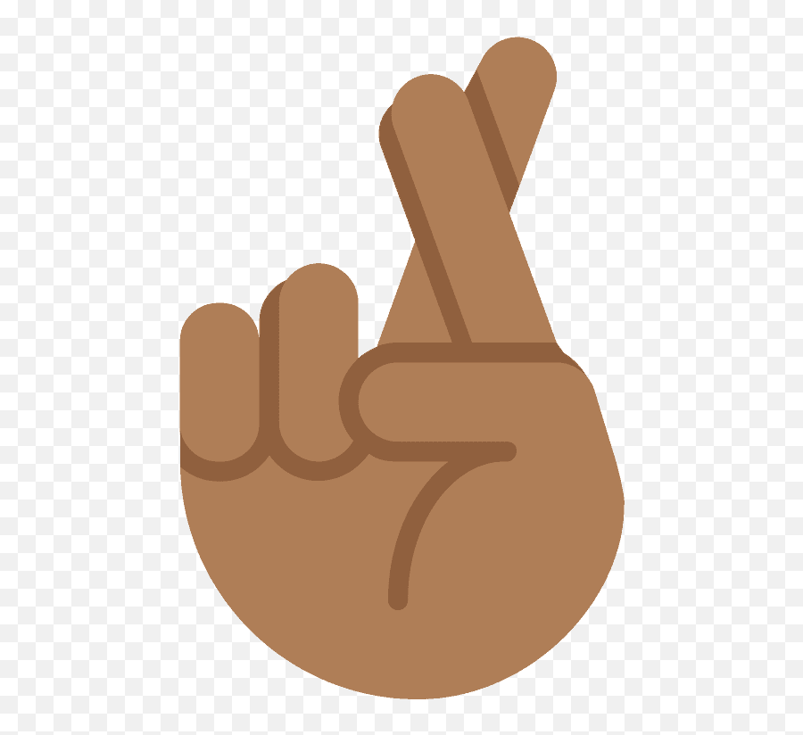 Crossed Fingers Emoji Clipart Free Download Transparent - Black Fingers Crossed Emoji,Fingers Clipart