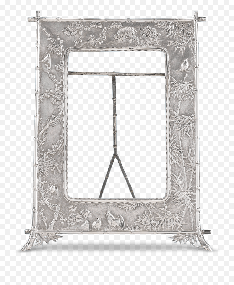Chinese Silver Picture Frame Full Size Png Download Seekpng - Solid Emoji,Silver Frame Png
