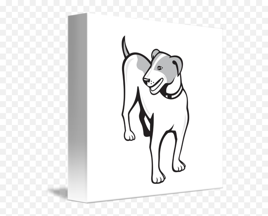 Jack Russell Terrier Standing Cartoon By Aloysius Patrimonio Emoji,Terrier Clipart