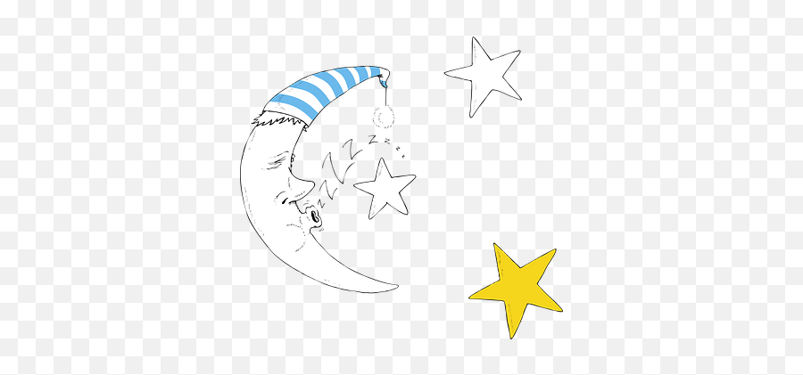 4 Free Dormiglione U0026 Slippers Illustrations Emoji,Moon And Stars Clipart Black And White