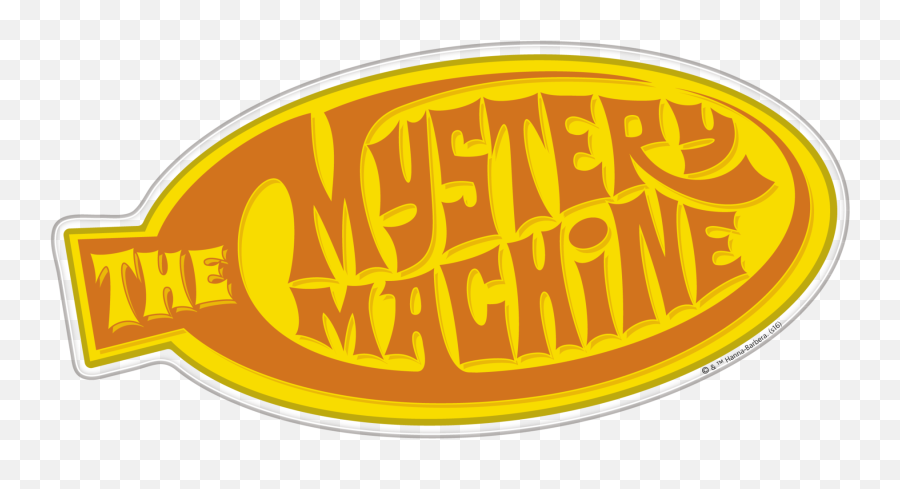 Scooby - Doo Mystery Machine Red Yellow Motif Premium Character Domed Logo Automotive Sticker Emblem Emoji,Mystery Machine Png