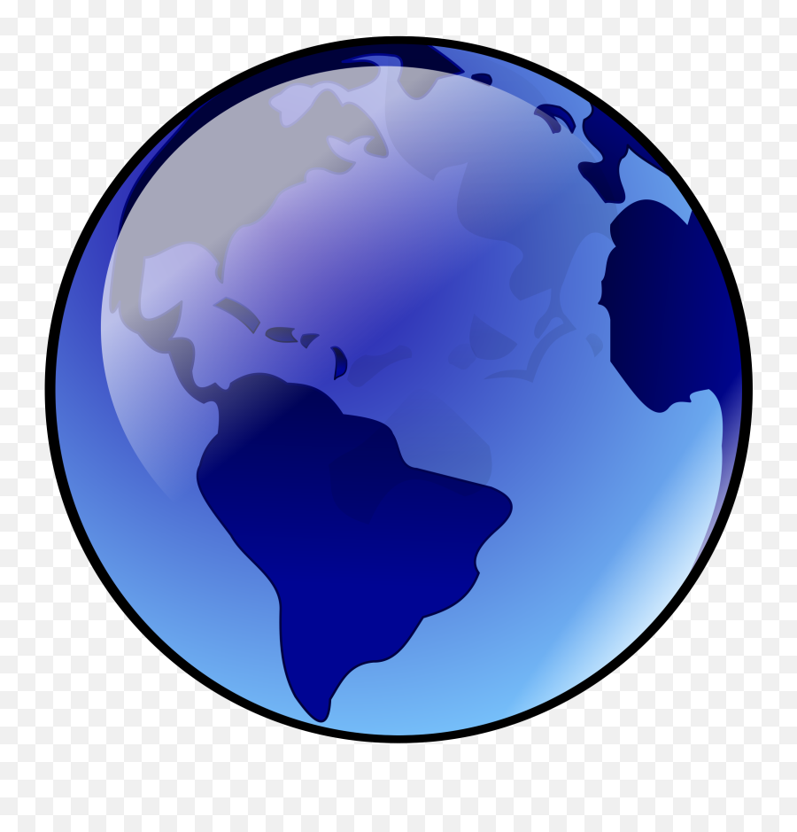 Big Image - Blue Earth Emoji,Earth Clipart