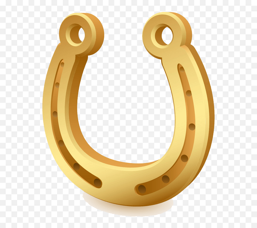 Golden Horseshoe Clipart Transparent - Clipart World Emoji,Horseshoe Transparent