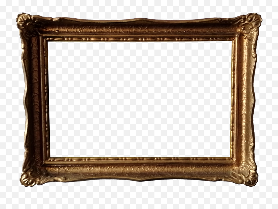 Gold Picture Frame Transparent - Frame Png Transparent Emoji,Frames Png