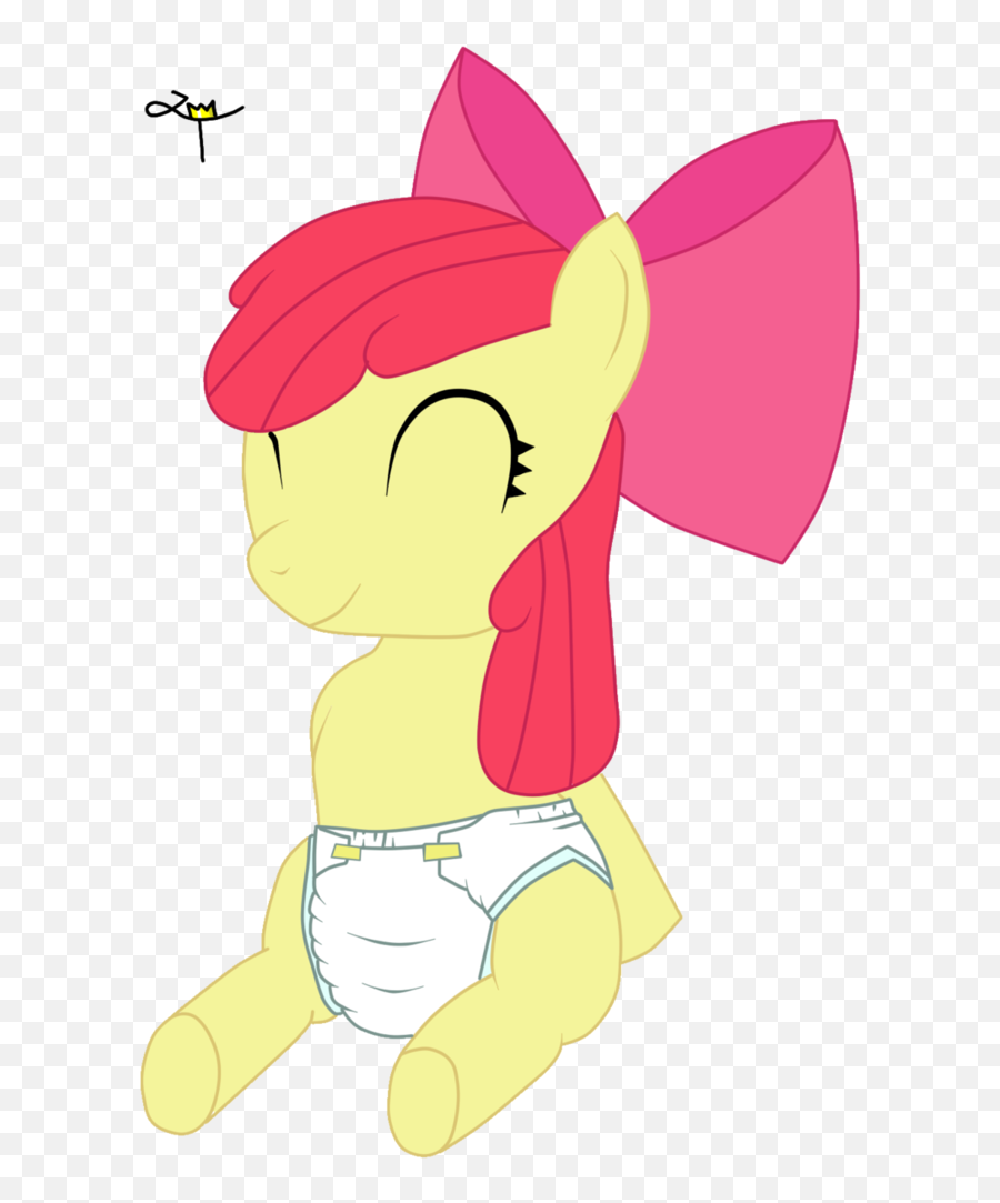 Diaper Clipart Png - Padded Applebloom By Turtwigchampion Fictional Character Emoji,Diaper Clipart