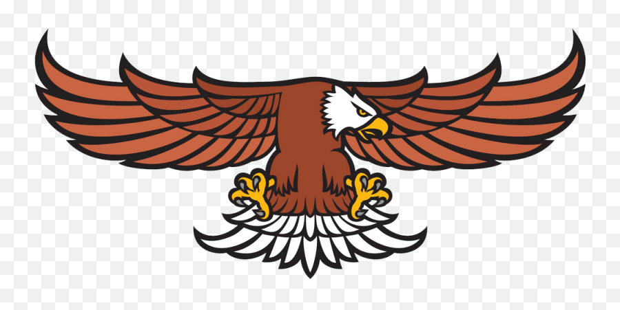 A Flying Eagle Clipart Transparent - Clipart World Flying Eagle Vector Logo Emoji,Bald Eagle Clipart