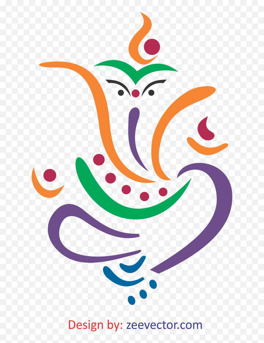 Free Vector Design - Vector Ganesh Logo Png Emoji,Free Vector Clipart