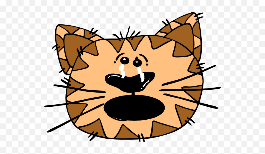 Cat Clip Art At Clker - Clip Art Sad Cat 640x480 Png Cartoon Cat Cute Vector Png Emoji,Cats Clipart