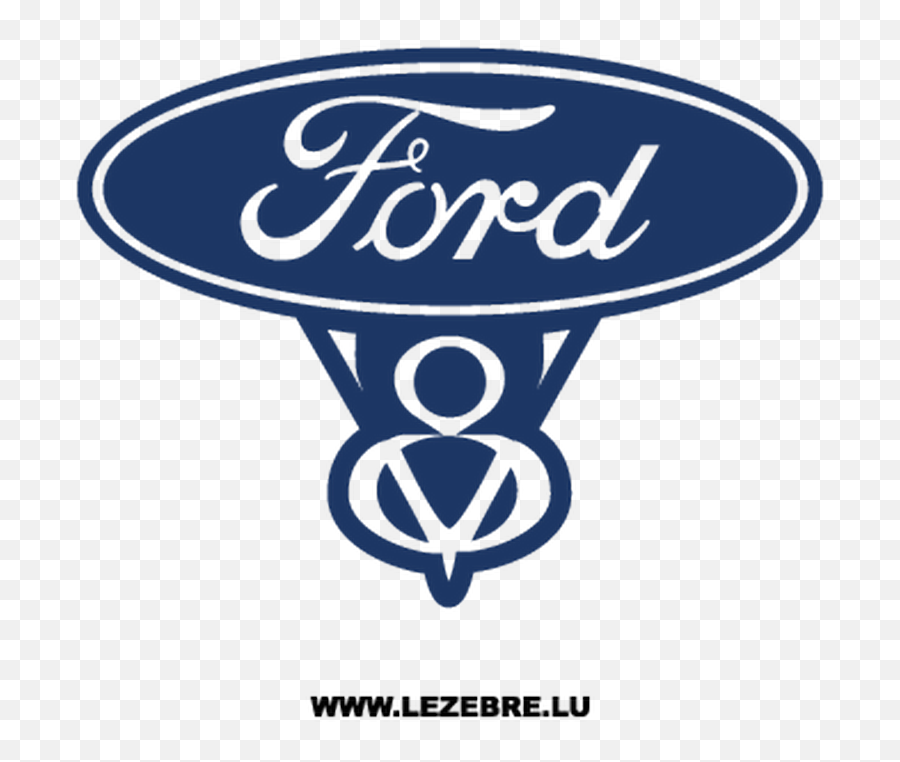 Ford V8 Logo Sticker - Vector Old Ford Logo Emoji,V8 Logo