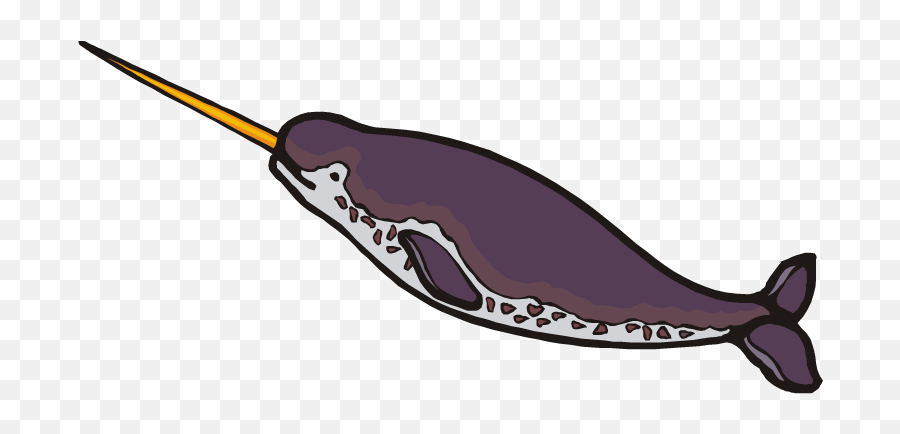 Narwhal Clip Art - Narwhal Clipart Png Emoji,Narwhal Clipart