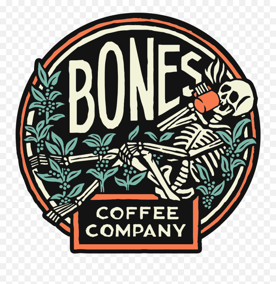 Worldu0027s Freshest Small Batch Coffee - Bones Coffee Company Bones Coffee Company Emoji,Shop Small Logo