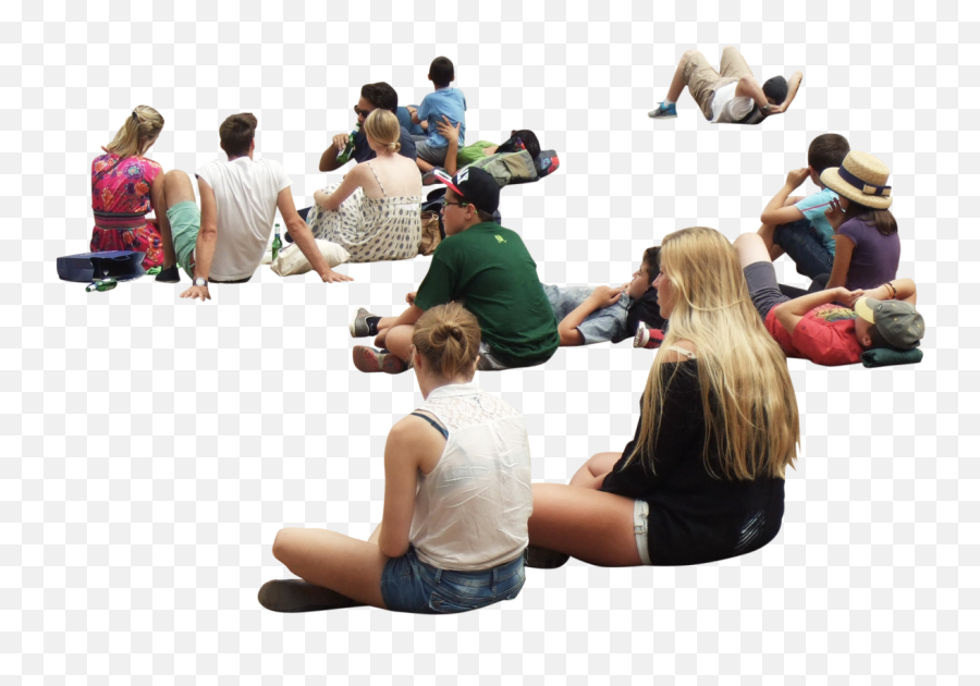 People Download Png Image - Group People Sitting Png Emoji,People Sitting Png