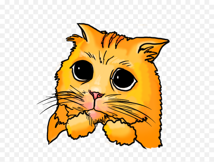 Cartoon Cat Face Sad - Clipart Best Sad Face Cartoon Character Emoji,Cat Face Clipart