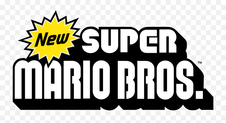 New Super Mario Bros - New Super Mario Bros Png Emoji,Mario Logo