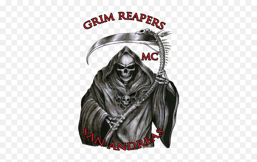 Grim Reapers Logo Emblems For Gta 5 - Grim Reaper Tattoo Transparent Emoji,Grim Reaper Logo