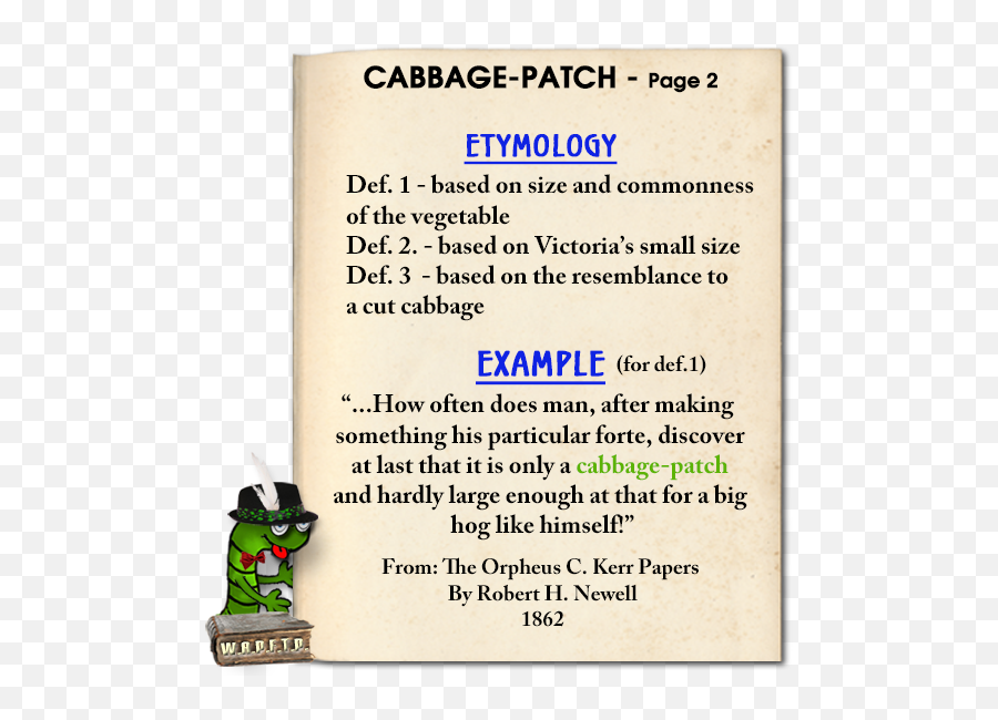 Cabbage - Fictional Character Emoji,Cabbage Patch Logo