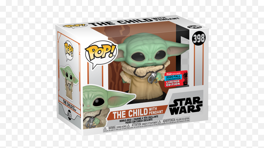 Exclusive The Child Luke Skywalker Augmented - Reality Funko Pop Child With Pendant Funko Pop Emoji,Baby Yoda Png