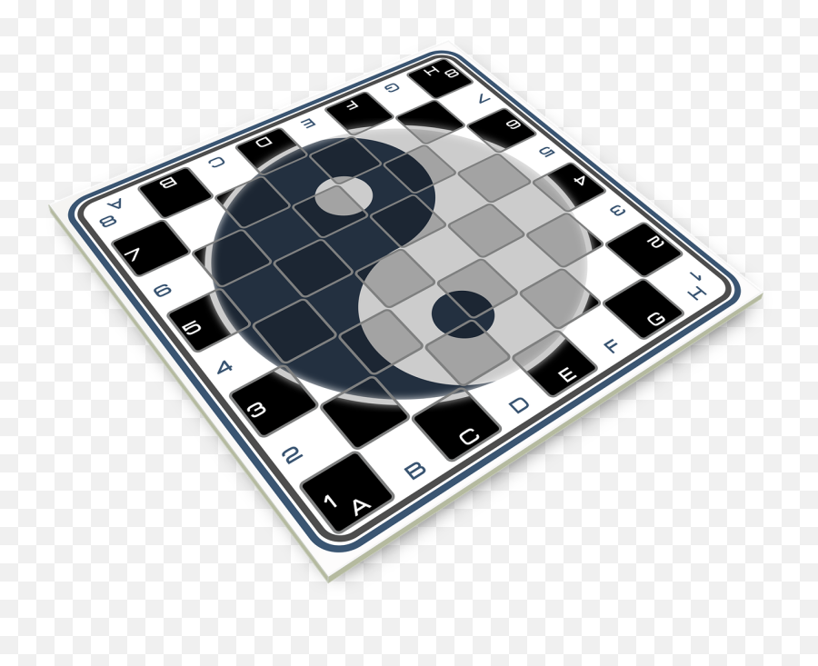 Chess Board Game Of Table Logo Yin - Ying Yang Chess Board Emoji,Board Games Png