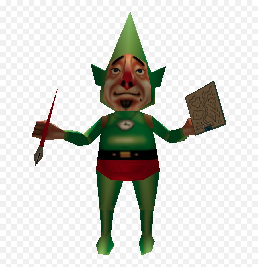 Tingle - Tingle Zelda Majorau0027s Mask Clipart Full Size Mask Tingle Zelda Emoji,Majora's Mask Png