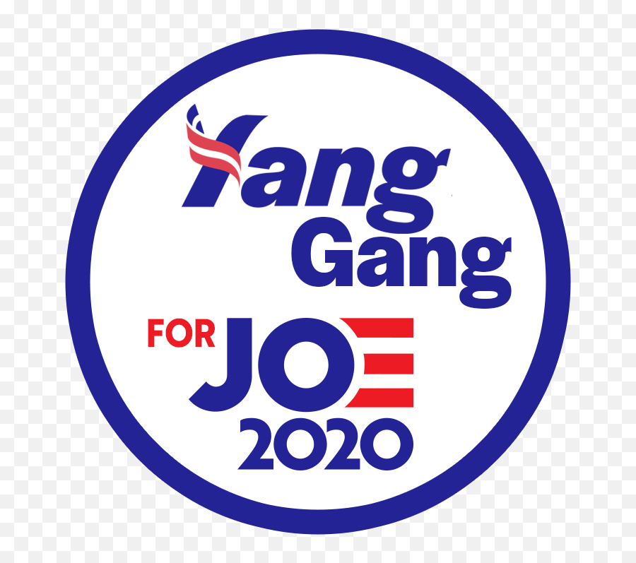 Yang Gang For Joe 2020 Gang Joes Joe Biden - Dot Emoji,Biden 2020 Logo