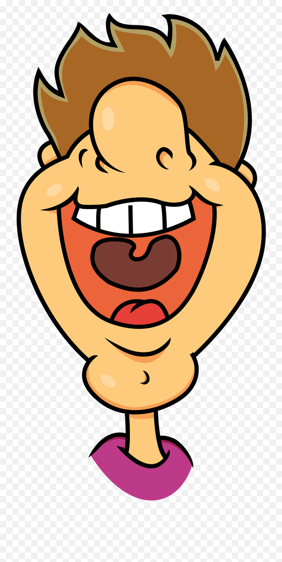 Laughing Guy Clipart Free Download Transparent Png Creazilla - Lachen Cartoon Emoji,Laughing Clipart