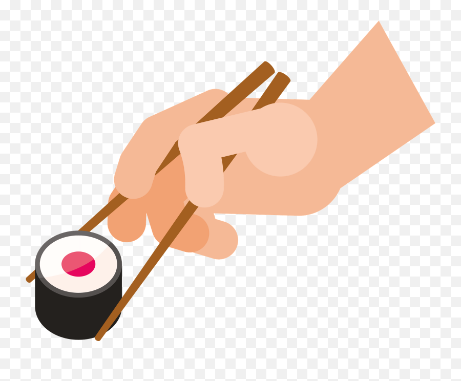 Hand Sushi Clipart - Clip Art Emoji,Sushi Clipart