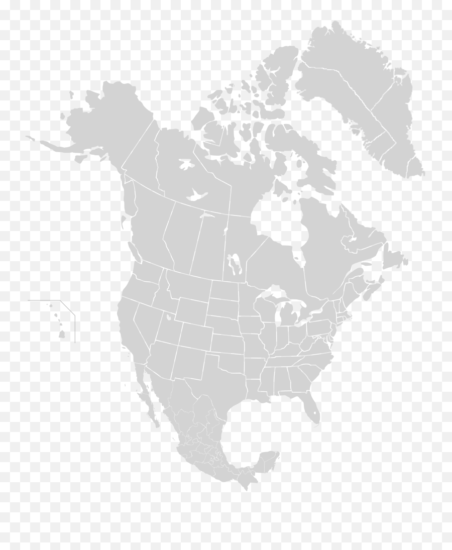 North America Subnational Division Emoji,North America Png