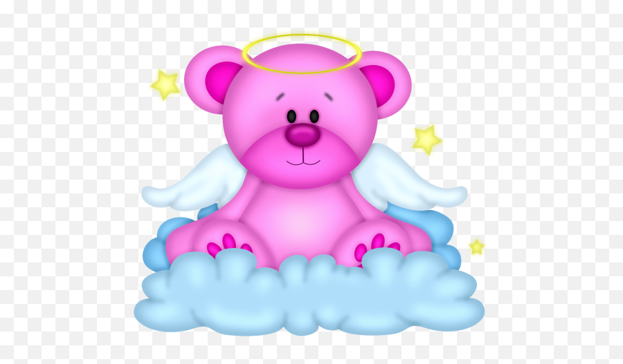 Teddy Bear Clipart Angel - Angel Teddy Bear Clipart Emoji,Bear Clipart