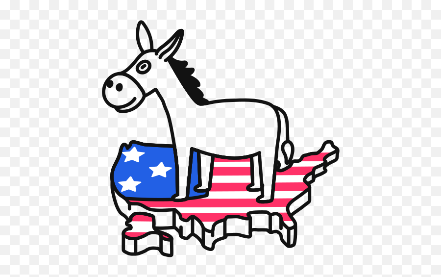 Democrat Donkey Usa Free Icon Of Us Emoji,Democrat Donkey Png
