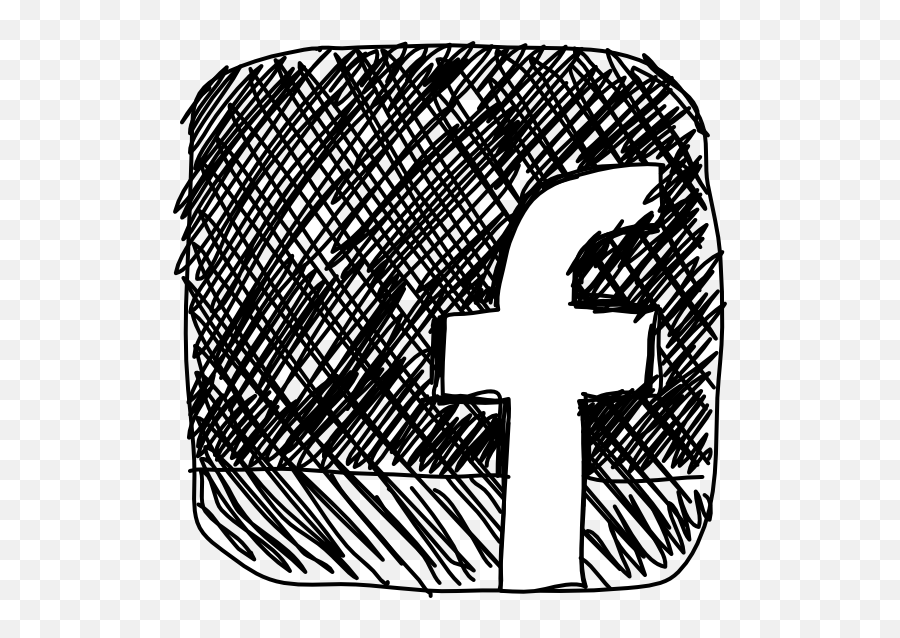 Download Facebook Sketch - Facebook Logo Sketch Png Full Sketch Facebook Icon Drawing Emoji,Facebook Logo Transparent