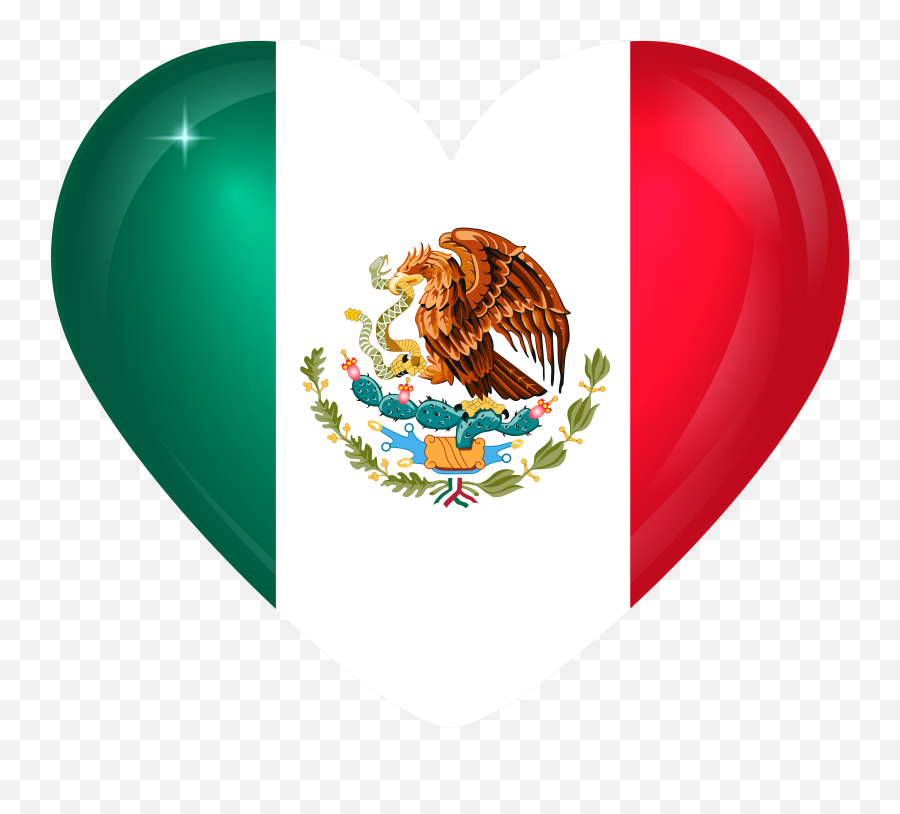 Mexican Flag Clipart Transparent Png Download - Mexican Flag Of Mexico Clipart Transparent Background Emoji,Mexican Clipart