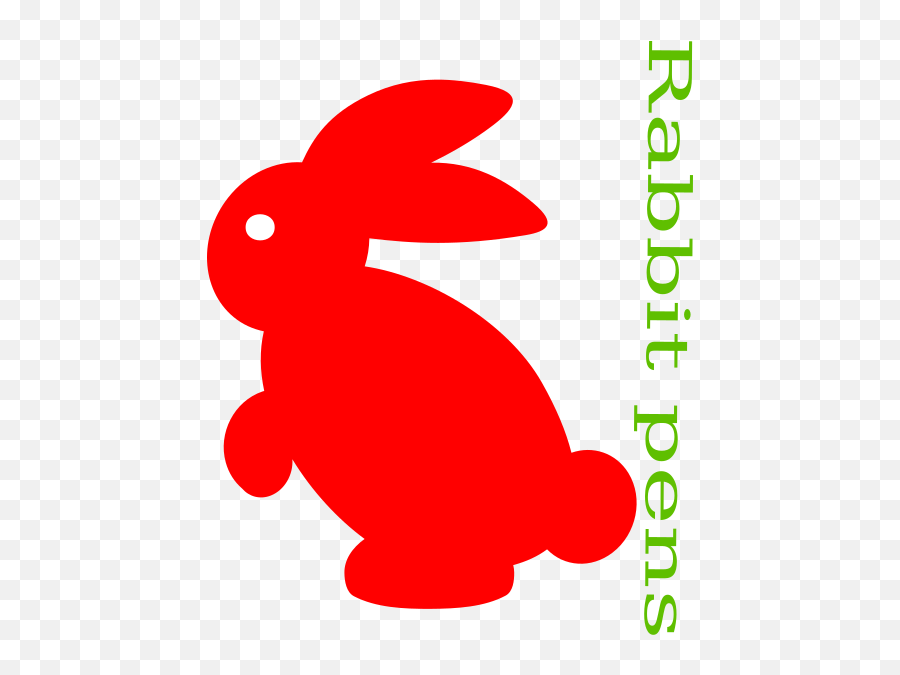 Rabbit Logo Pens Clip Art At Clkercom - Vector Clip Art Dot Emoji,Rabbit Logo