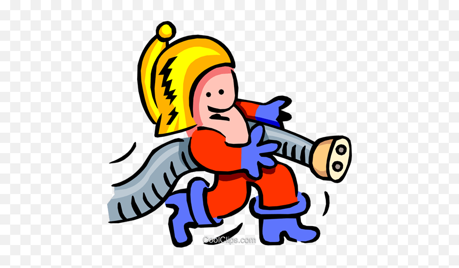 Fireman And Socket - Cartoon Royalty Free Vector Clip Art Fictional Character Emoji,Fireman Clipart