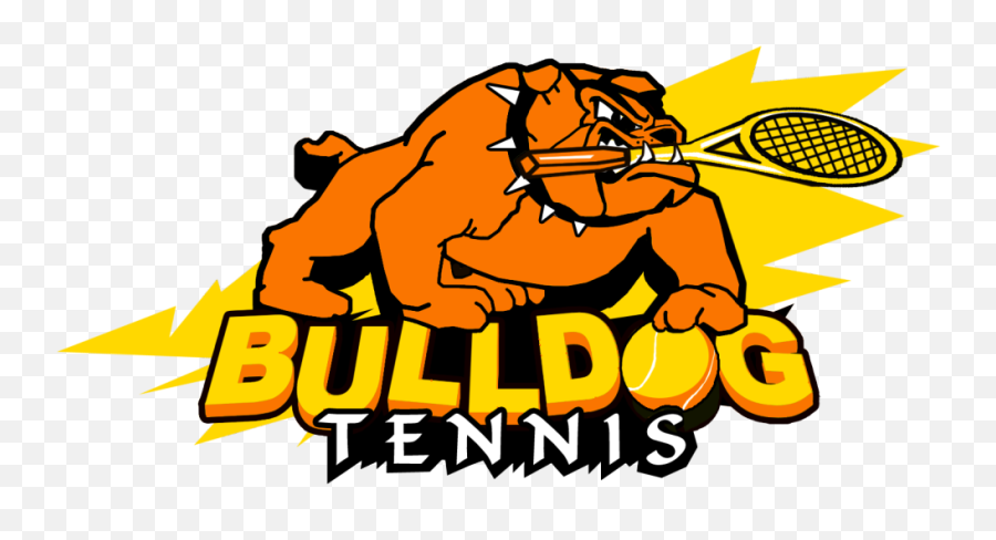 Bulldog Tennis Logo Transparent Png - Bulldog Tennis Emoji,Tennis Logo