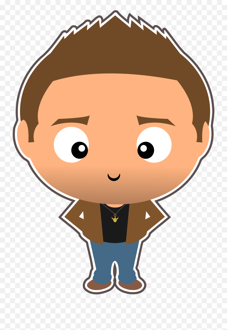 Supernatural Clipart Dean Winchester Cute Funko Pop Etsy - Stranger Things Characters Clipart Png Emoji,Brother Clipart